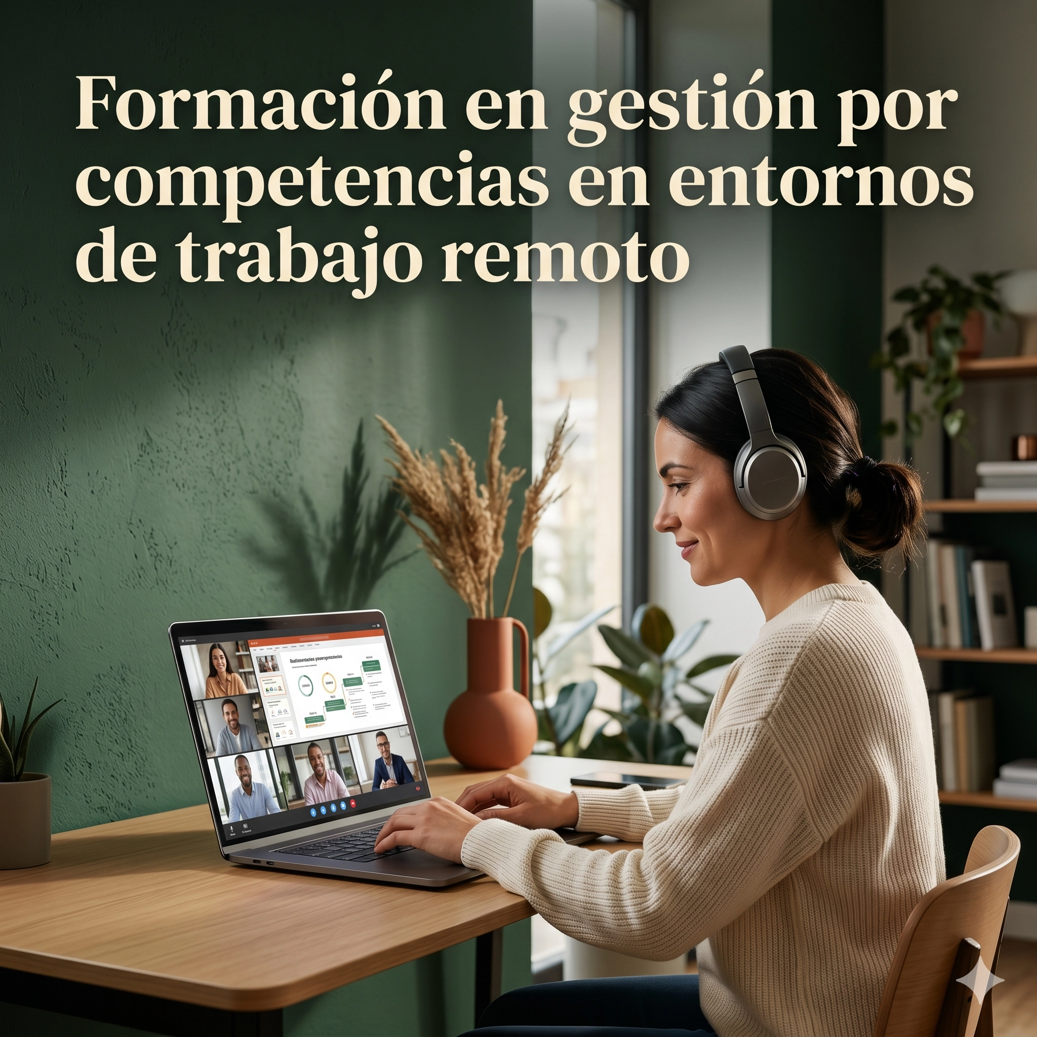 Ilustración sobre Formación En Gestión Por Competencias En Entornos De Trabajo Remoto - Not a Bot Agency, talento tecnológico LATAM.